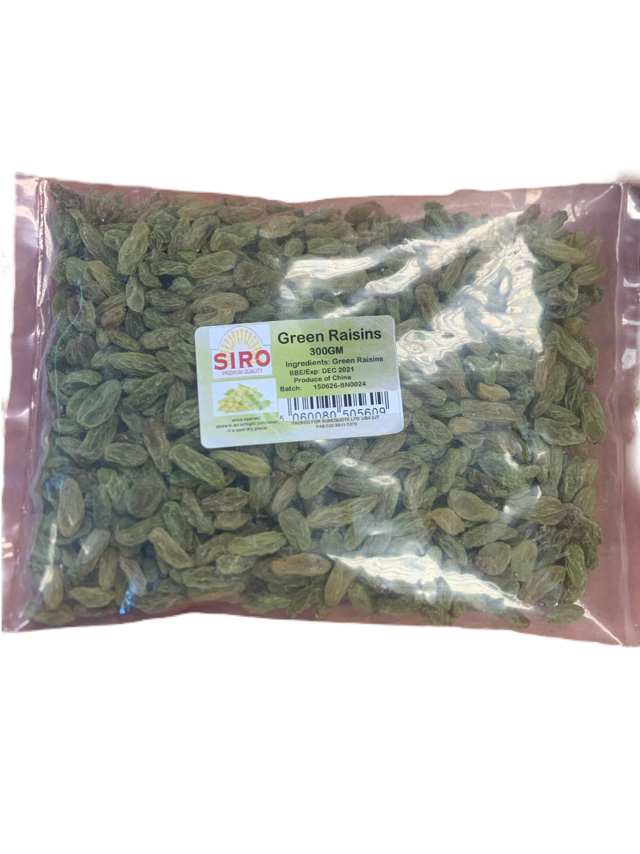 Siro Green Raisins 300g