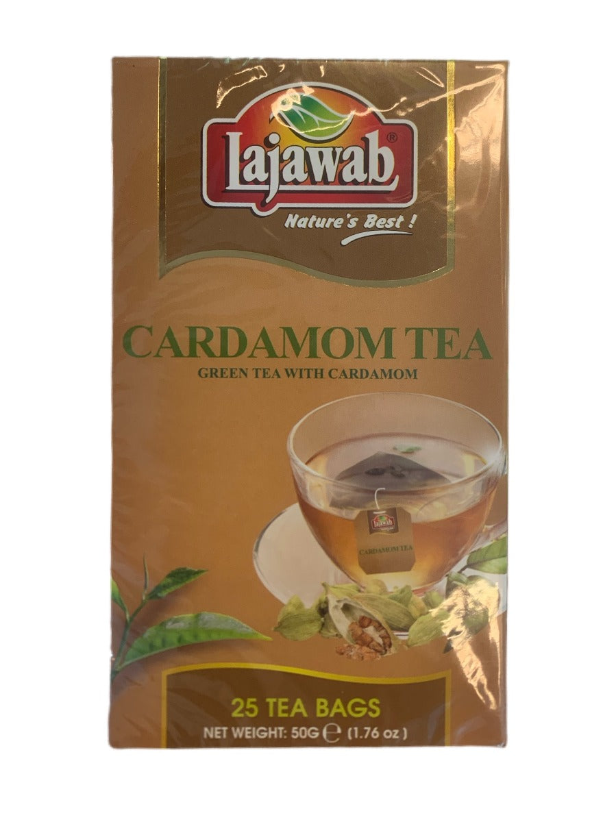 Lajawab Cardamom Tea 25 Tea Bags 50g