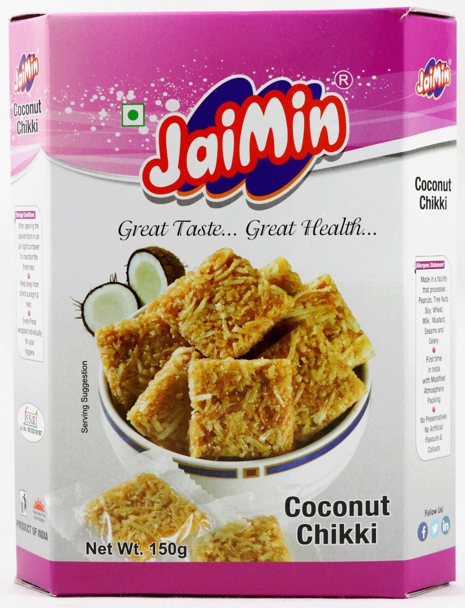 Jaimin Coconut Chikki 150g