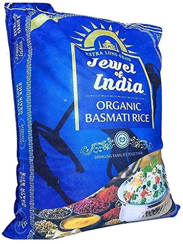 Jewel Of India Organic Extra Long Grain Basmati Rice 5kg