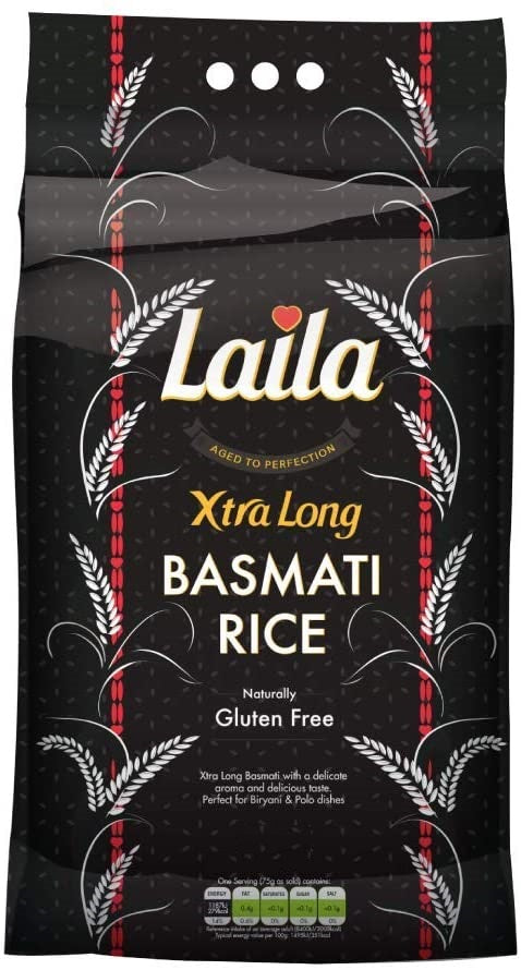Laila Xtra Long Grain Basmati Rice 10kg
