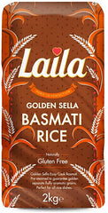 Laila Golden Sella Basmati Rice (Gluten Free) 2kg