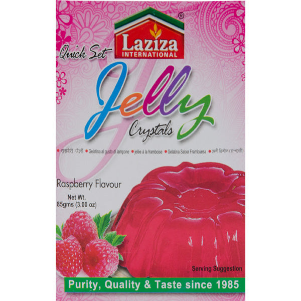 Laziza Jelly Crystals Raspberry Flavour 85g