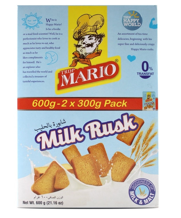 TRDP Mario Milk Rusk (2x300g) 600g – Sira Cash & Carry