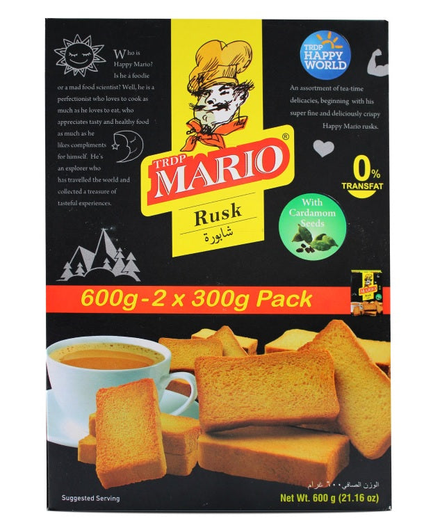 TRDP Mario Rusk with Cardamom Seeds (2x300g) 600g