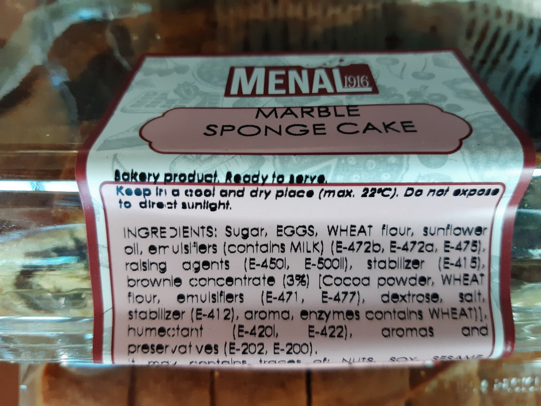 Menal 1916 Marble Sponge Cake 350g