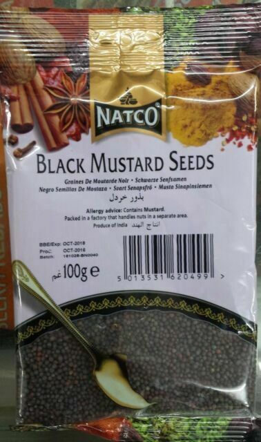 Natco Black Mustard Seeds 100g