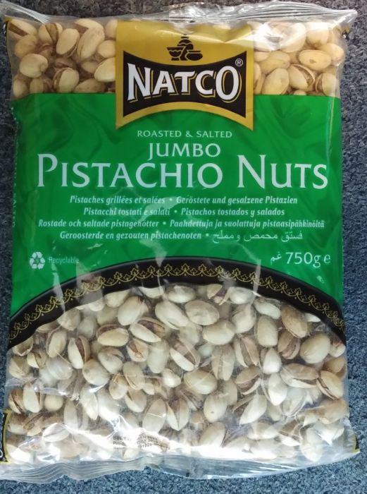 Natco jumbo Pistachios nuts (Roasted & Salted) 750g