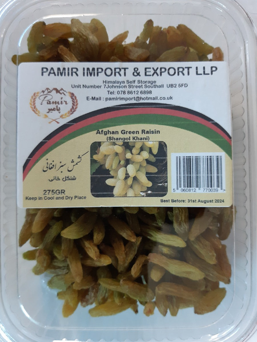 Pamir Afghan Green Raisins (Shangol Khani) 275G