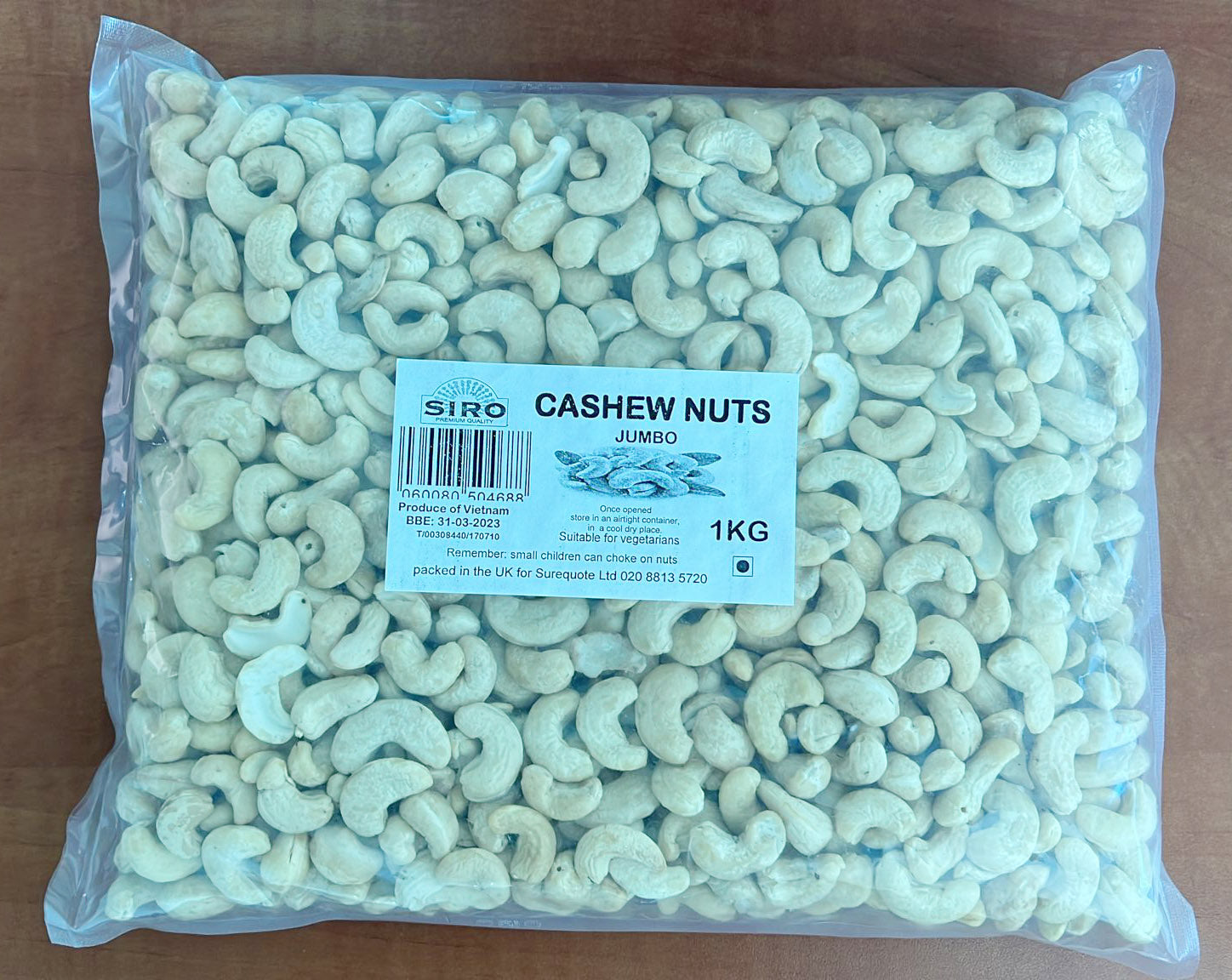 Siro Cashew Nuts Jumbo 1kg