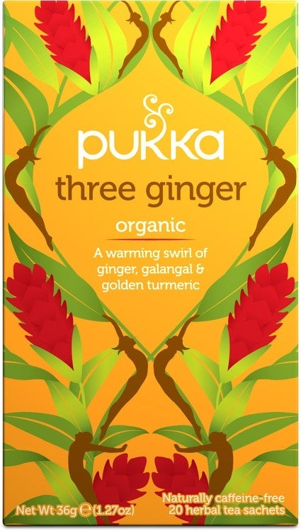 Pukka Three Ginger 20 Tea Sachets 36g