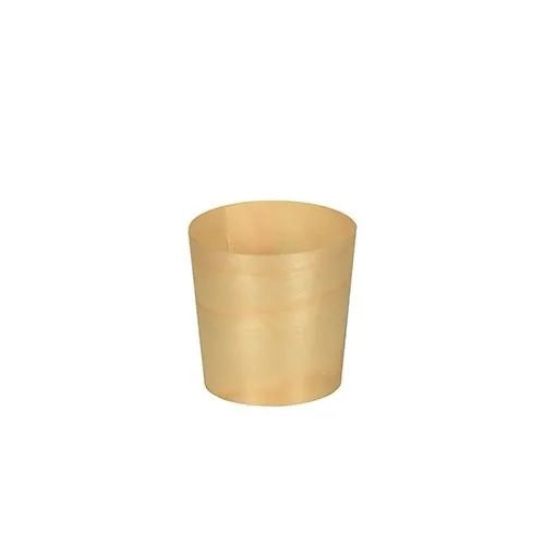 50 Pure Wood Bowls Round (4.5cm x 4.5cm)