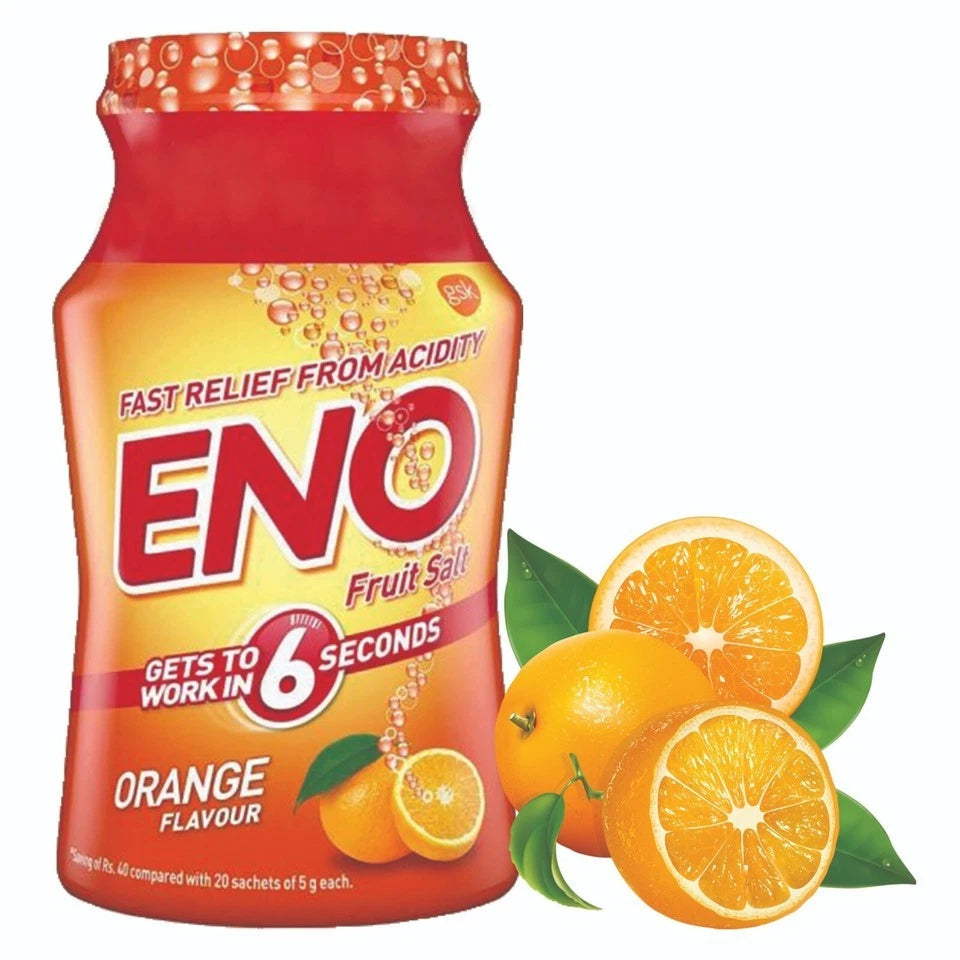 Eno Fruit Salt Orange Flavour 100g