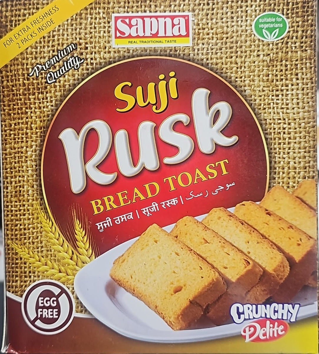 Sapna Suji Rusk (Egg Free) 600G