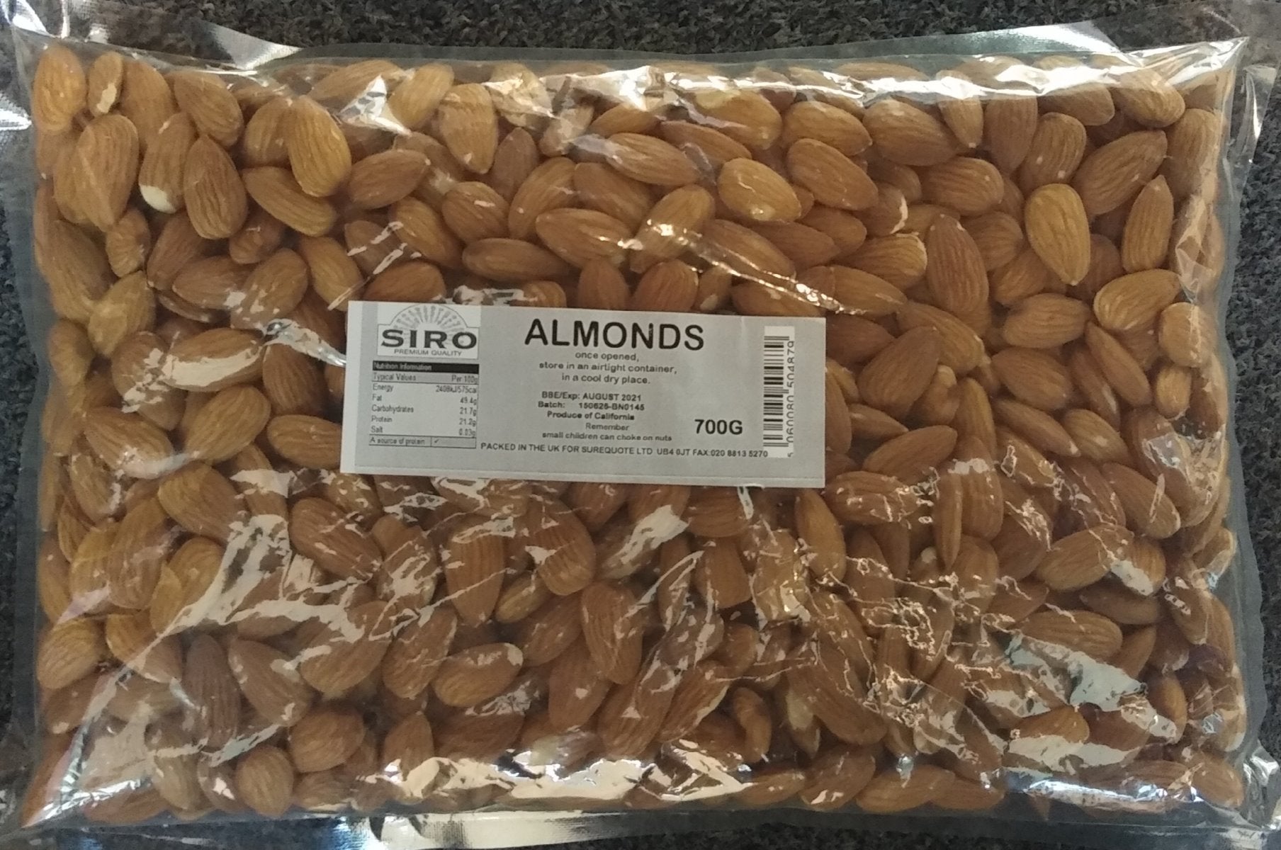 Siro Almonds 700g