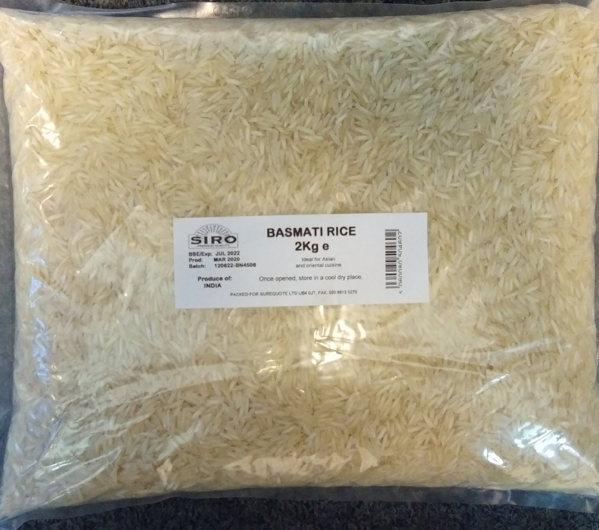 Siro Basmati Rice 2kg