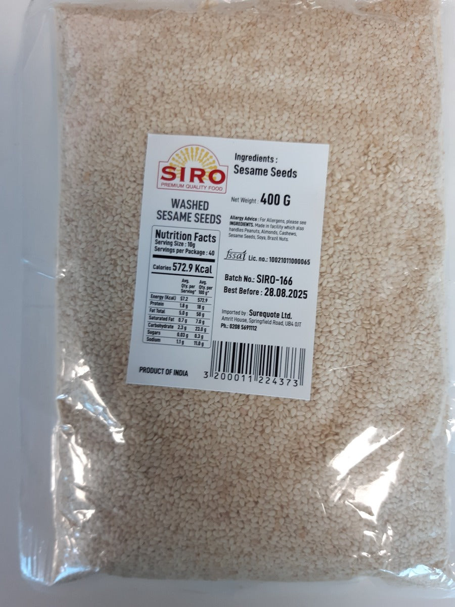 Siro Sesame Seeds Washed 400G