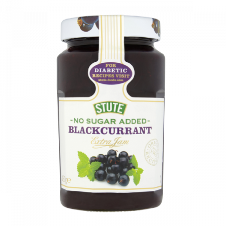 Stute No Sugar Added Blackcurrant Jam 430g