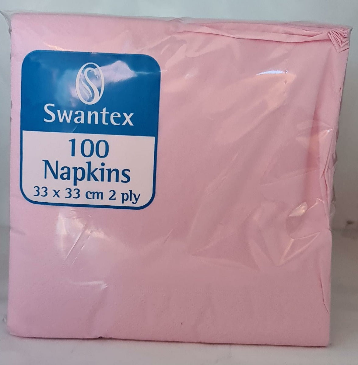 Swantex 2 Ply Napkins Pink 33cm (100 Pcs)