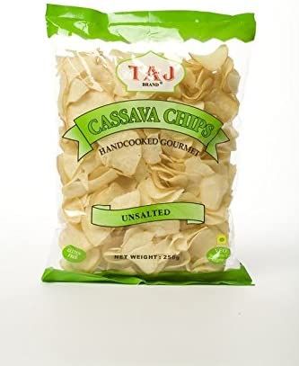 Taj Cassava Chips (Unsalted) 200g VEGAN
