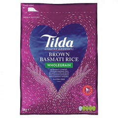 Tilda Brown Wholegrain Basmati Rice 5kg