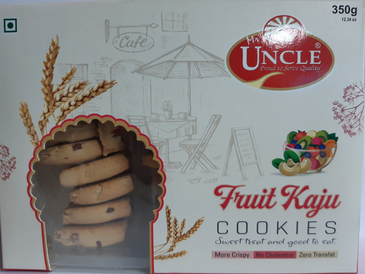 Mr Uncle Fruit Kaju Cookies - 350g