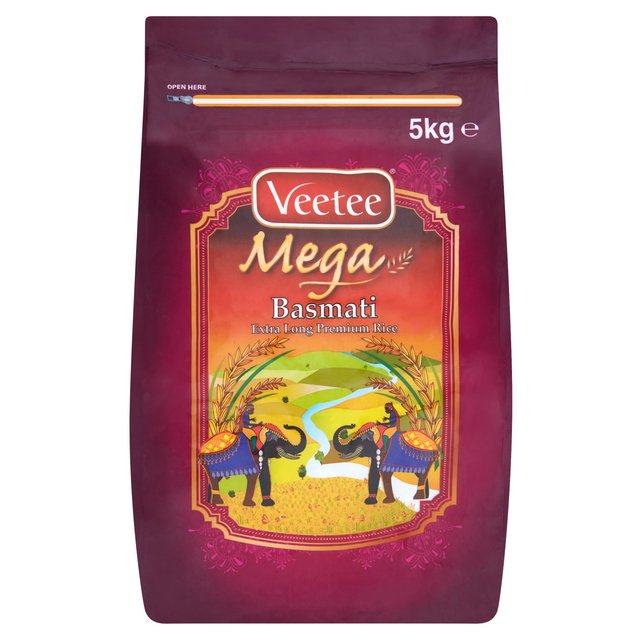 Veetee Mega Extra Long Premium Basmati Rice 5kg